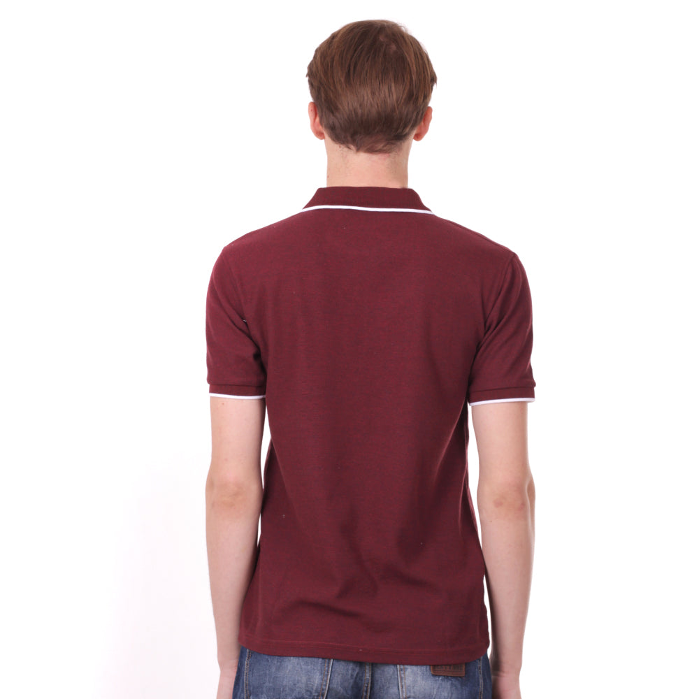 Number 61 Signature Polo in Maroon