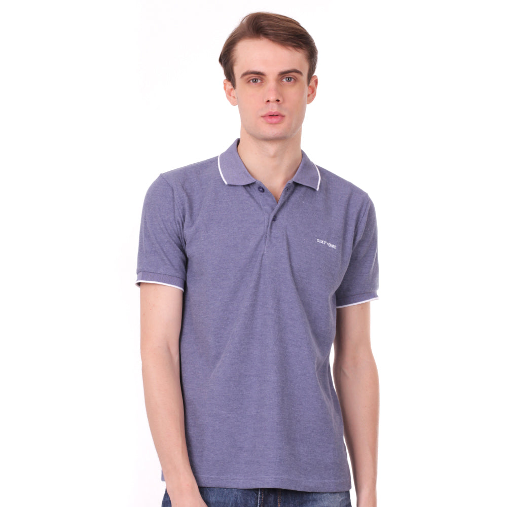 Number 61 Signature Polo in Light Blue