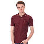 Number 61 Signature Polo in Maroon