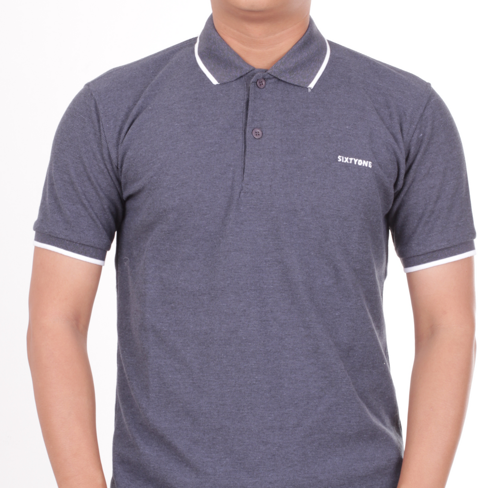 Number 61 Signature Polo in Grey